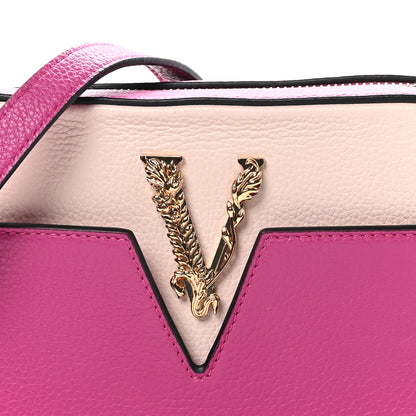 Versace Grainy Calfskin Virtus Small Camera Bag Purple 7 of 9