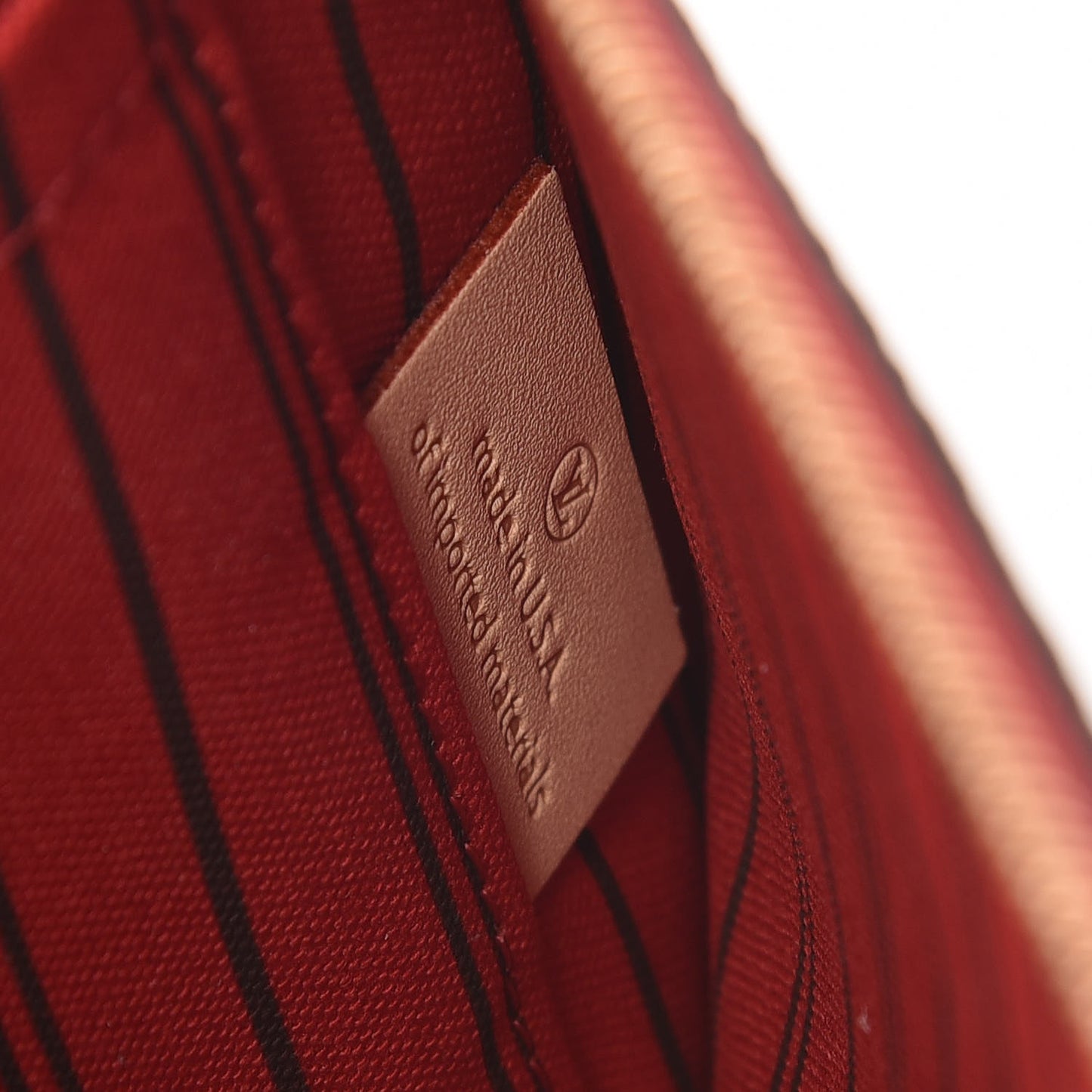 Monogram Neverfull MM GM Pochette Cherry