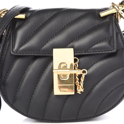 Chloe Calfskin Quilted Nano Drew Bijou Shoulder Bag Black 9 of 9