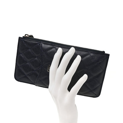 Chanel Caviar Quilted Classic iPhone Pouch Navy 2 of 10