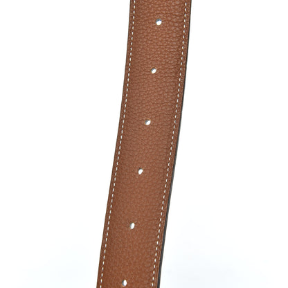 Hermes Swift Togo 32mm Collier De Chien CDC Belt 90 Black Gold 4 of 5