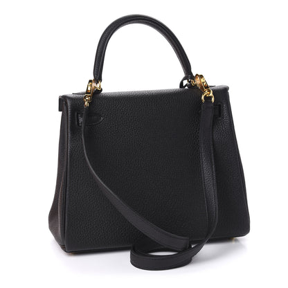 Hermes Togo Kelly Retourne 25 Black 4 of 11