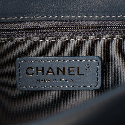 Chanel Lambskin Quilted Small Lovely Day Flap Dark Blue 5 of 9