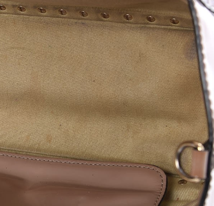 Patent Small Rockstud Tote Poudre