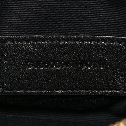Saint Laurent Grained Lambskin Quilted Mini Becky Double Zip Bag Black 11 of 13