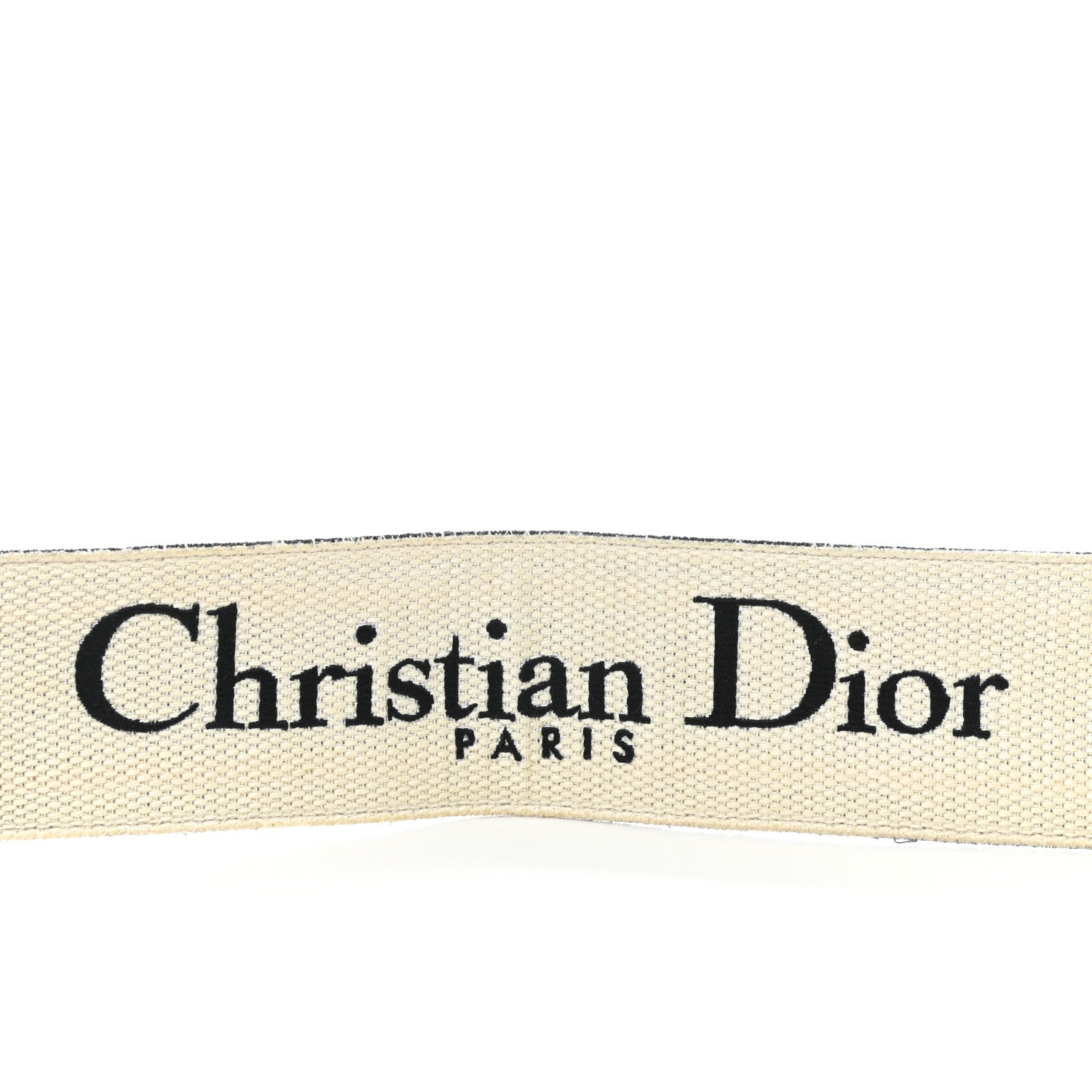 Christian Dior Canvas Embroidered Shoulder Strap Black 3 of 5
