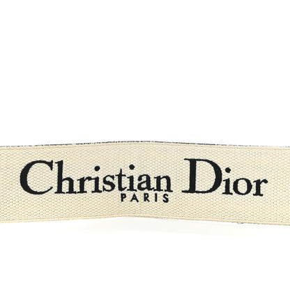 Christian Dior Canvas Embroidered Shoulder Strap Black 3 of 5