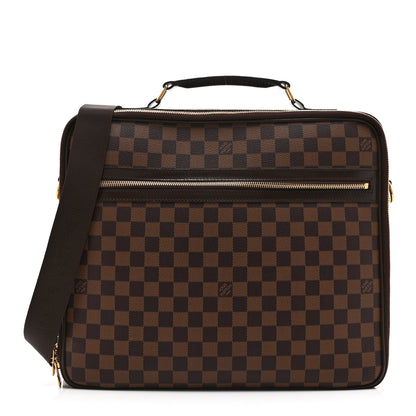 Louis Vuitton Damier Ebene Porte Ordinateur Sabana NM Computer Case 1 of 10