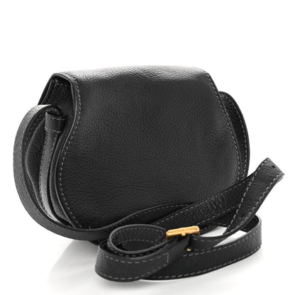 Chloe Calfskin Mini Marcie Round Crossbody Bag Black 3 of 10