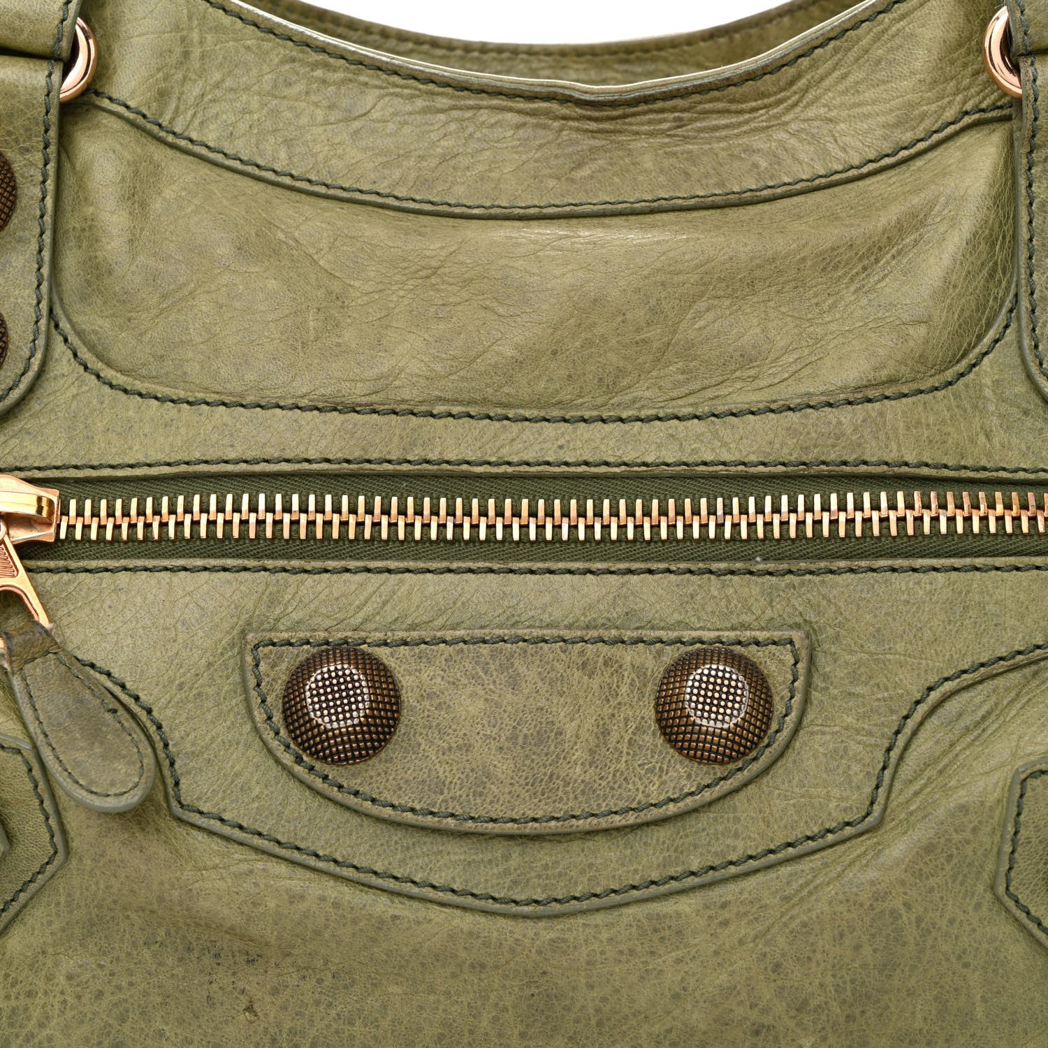 Balenciaga Agneau Giant 21 Rose Gold Hardware City Light Olive 8 of 16