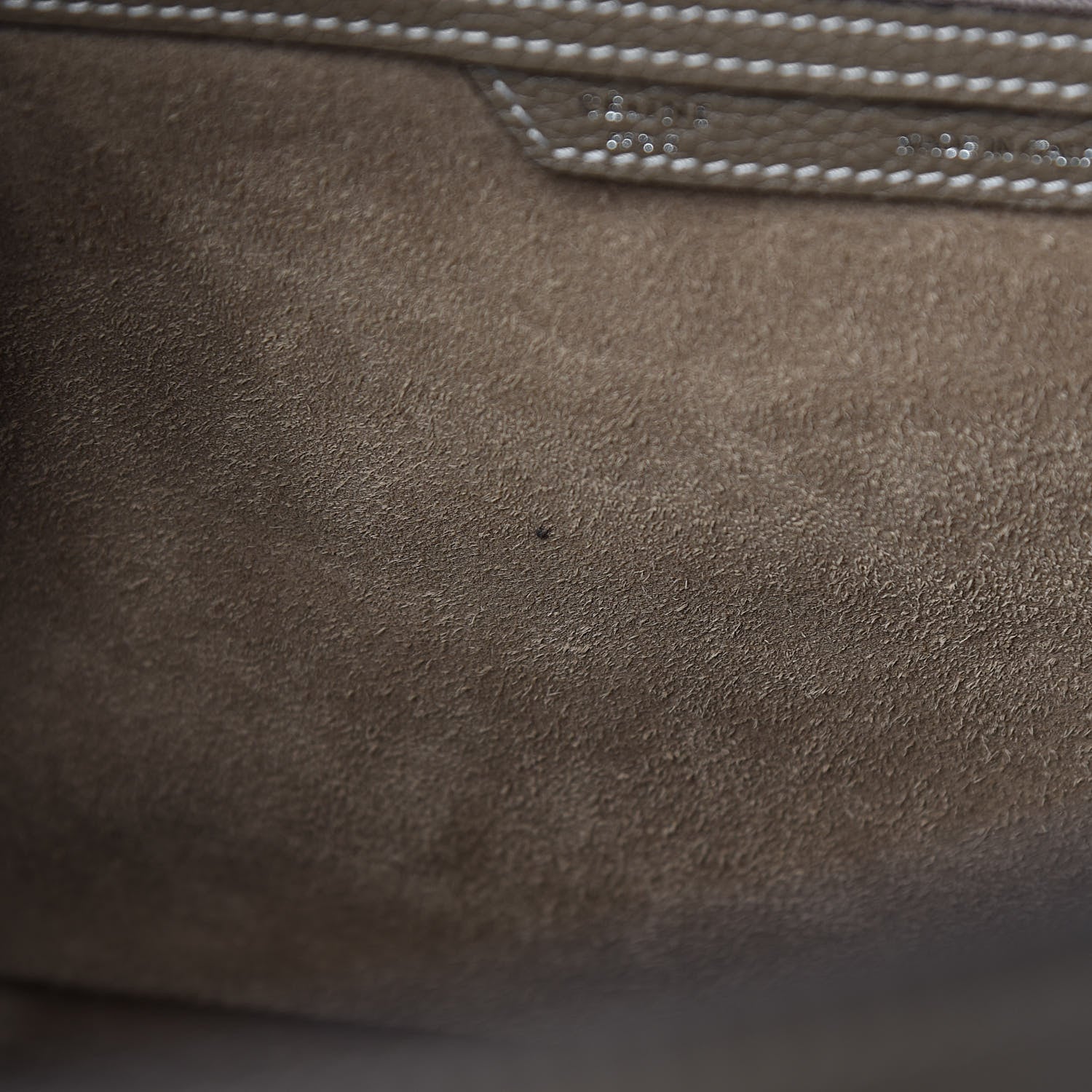 Celine Drummed Calfskin Mini Luggage Souris 8 of 11