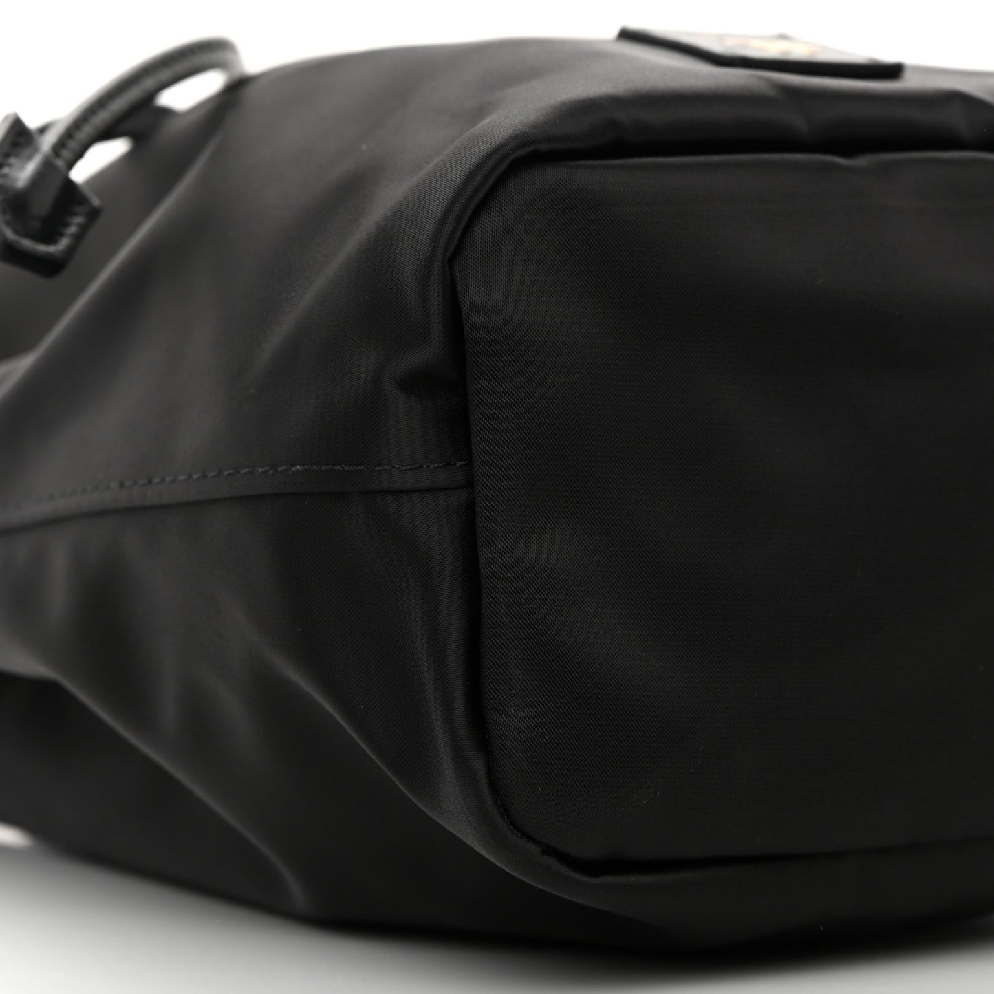 Nylon Small Disco Bucket Bag Black