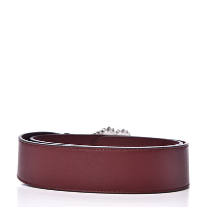 Gucci Calfskin Crystal Double G 40mm Belt 80 32 Vintage Bordeaux 2 of 4
