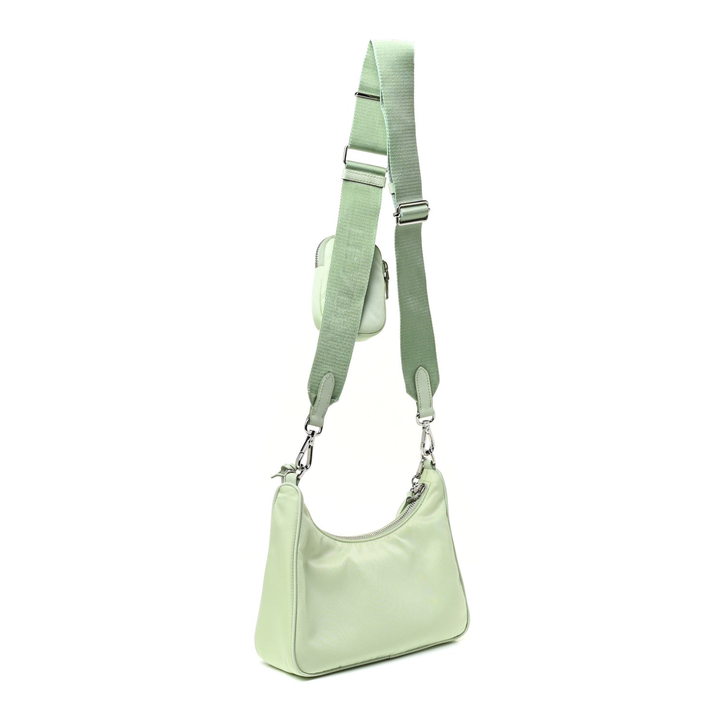 Re-Nylon Saffiano Re-Edition 2005 Shoulder Bag Acqua