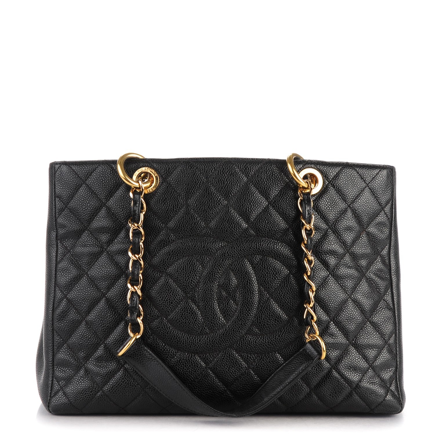 Chanel Caviar Quilted Grand Shopping Tote GST Black 1 of 10