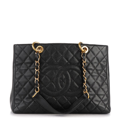 Chanel Caviar Quilted Grand Shopping Tote GST Black 1 of 10