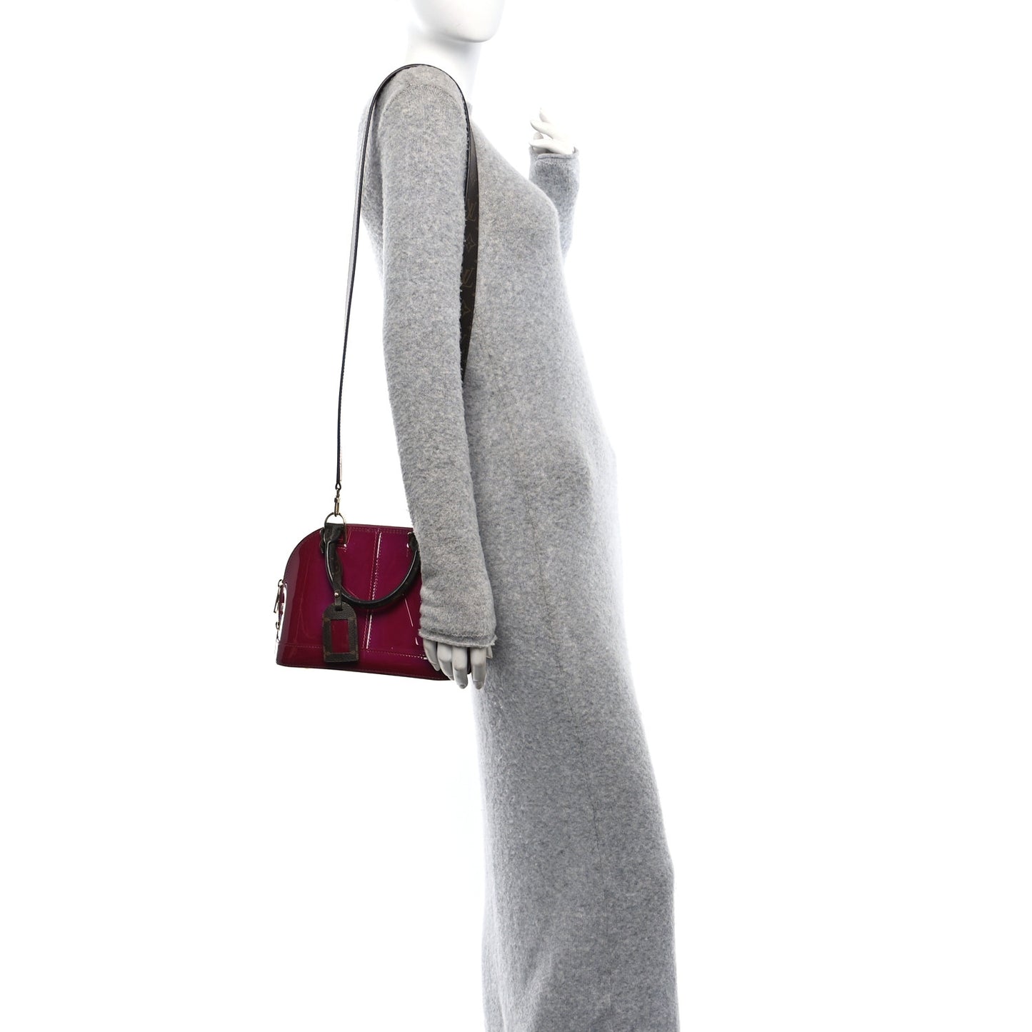 Patent Monogram Alma BB Magenta