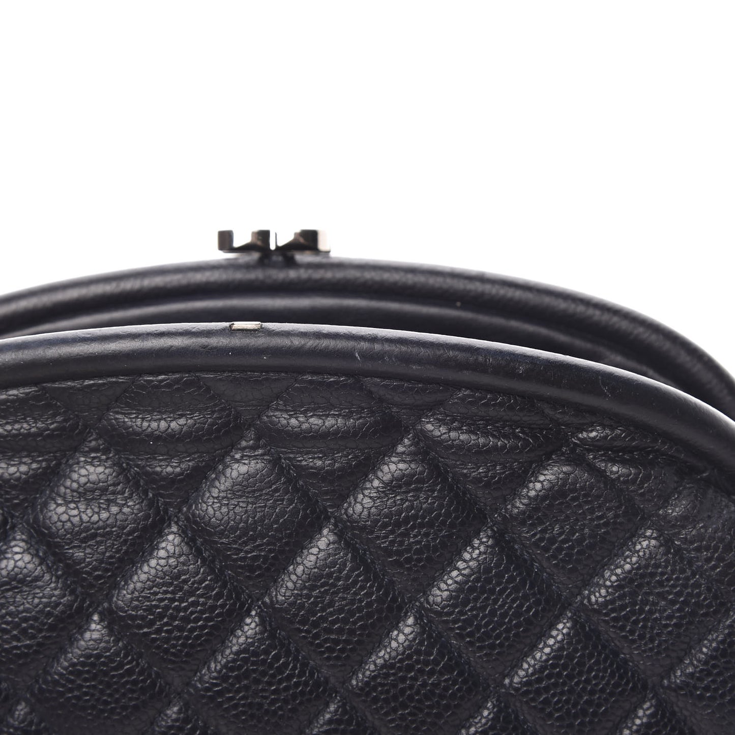 Caviar Quilted Timeless Clutch Black