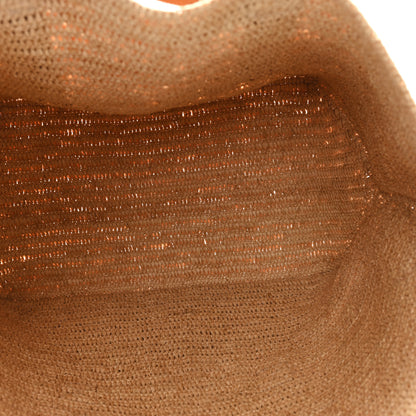 Loewe Raffia Paulas Ibiza Fold Shopper Tote Natural Tan 5 of 11