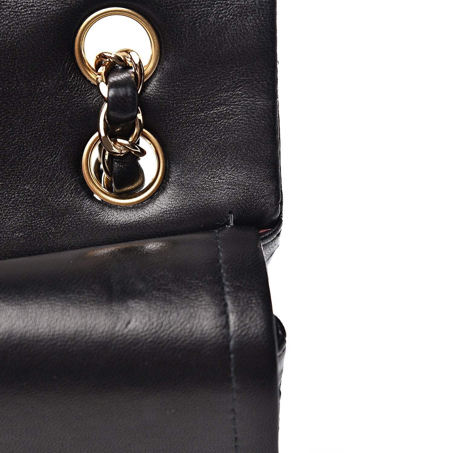 Chanel Lambskin Quilted Small Double Flap Black 12 of 16