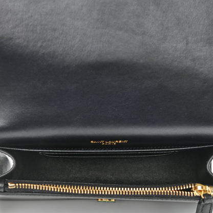 Saint Laurent Smooth Calfskin Monogram Kate Belt Bag Black 5 of 11