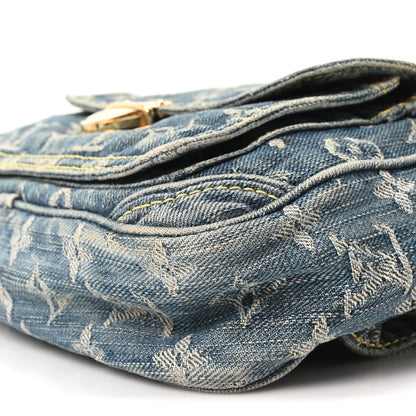 Louis Vuitton Monogram Denim Bum Bag Blue 9 of 9