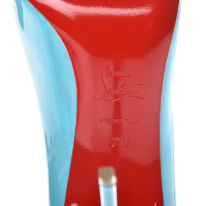Christian Louboutin Patent Pigalle Follies 100 Pumps 39.5 Pacific 7 of 8