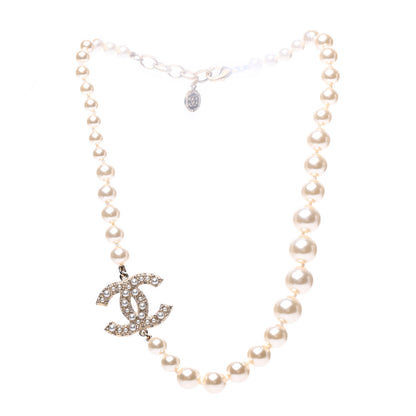 Chanel Pearl CC 100th Anniversary Necklace Light Gold 3 of 7