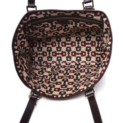 Gucci Monogram Medium Jolicoeur Tote Brown 6 of 11