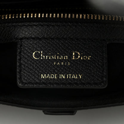 Christian Dior Grained Calfskin Saddle Bag Black 6 of 10