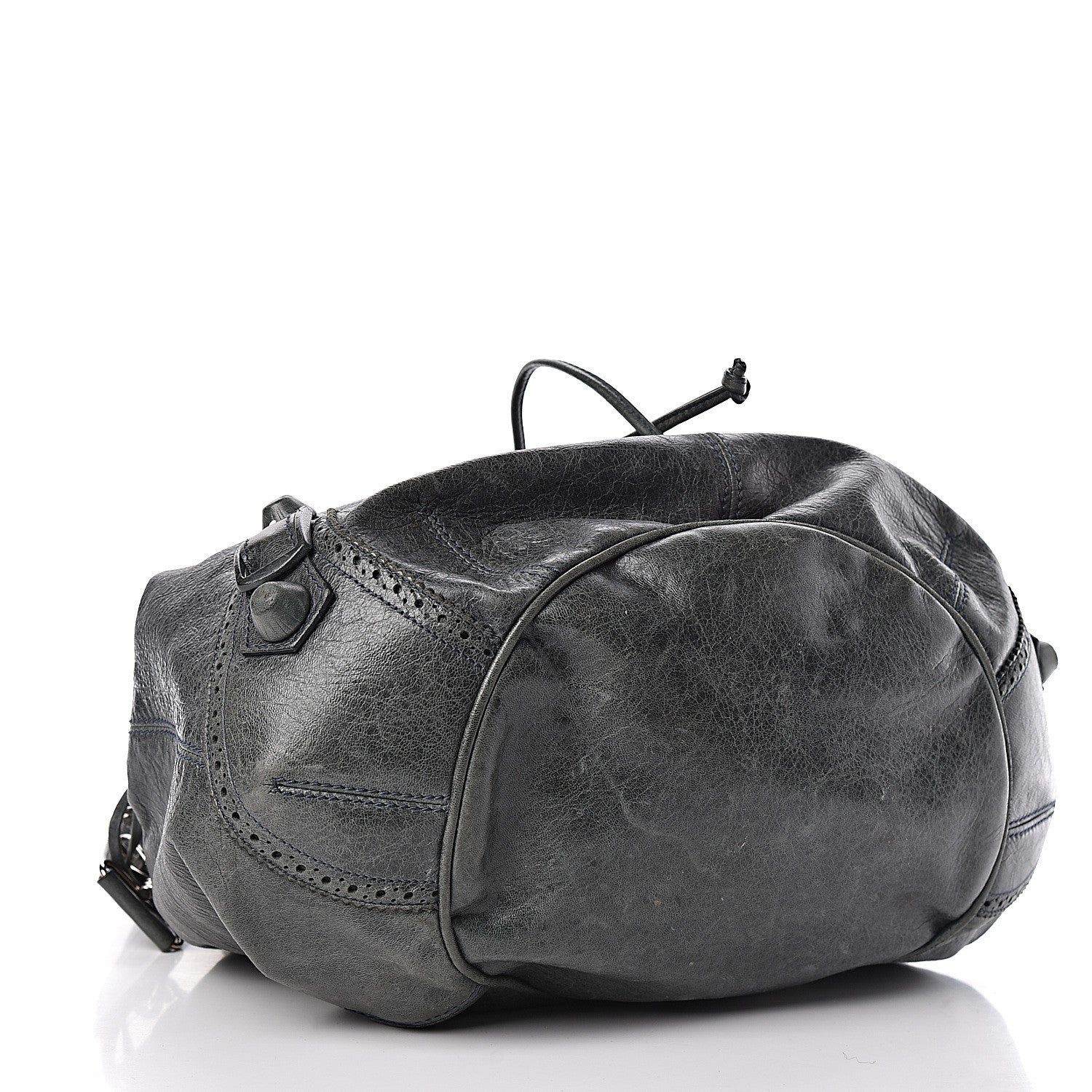 Balenciaga Agneau Giant Brogues Hardware Pompon Anthracite 5 of 18