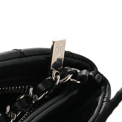 Chanel Lambskin Quilted Crossbody Bag Black 12 of 12