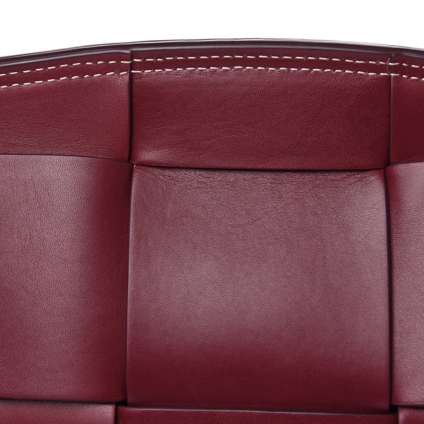 French Calfskin Maxi Intrecciato Arco 33 Bordeaux