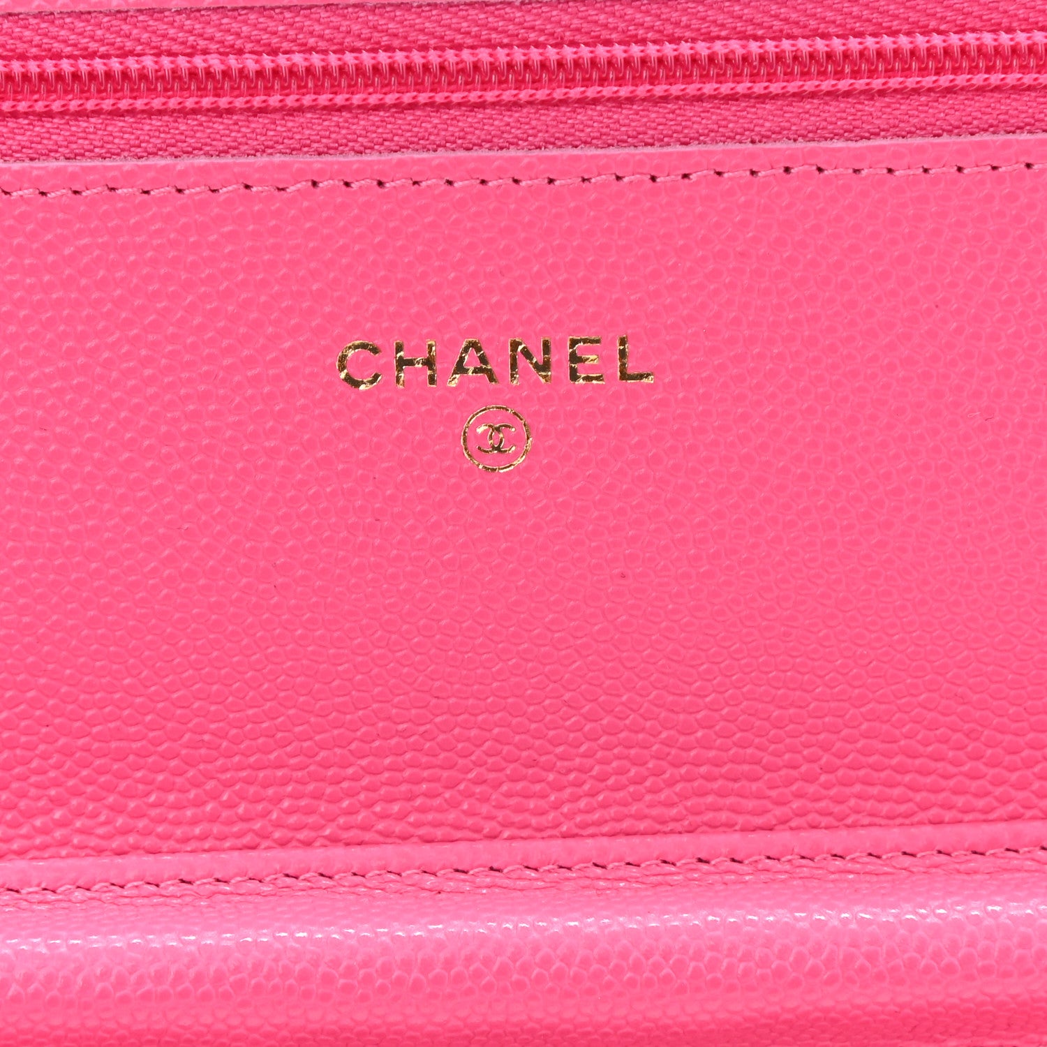 Chanel Caviar Quilted Wallet On Chain WOC Fuchsia 6 of 12