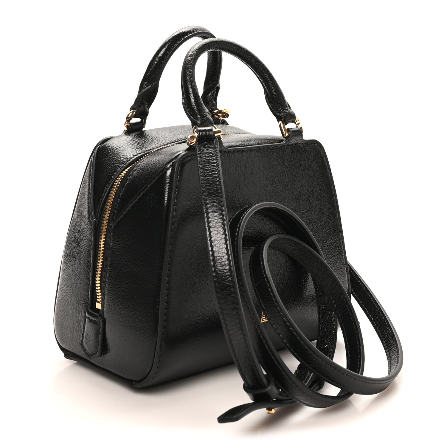 Givenchy Tumbled Buffalo Nano Antigona Cube Bag Black 3 of 10
