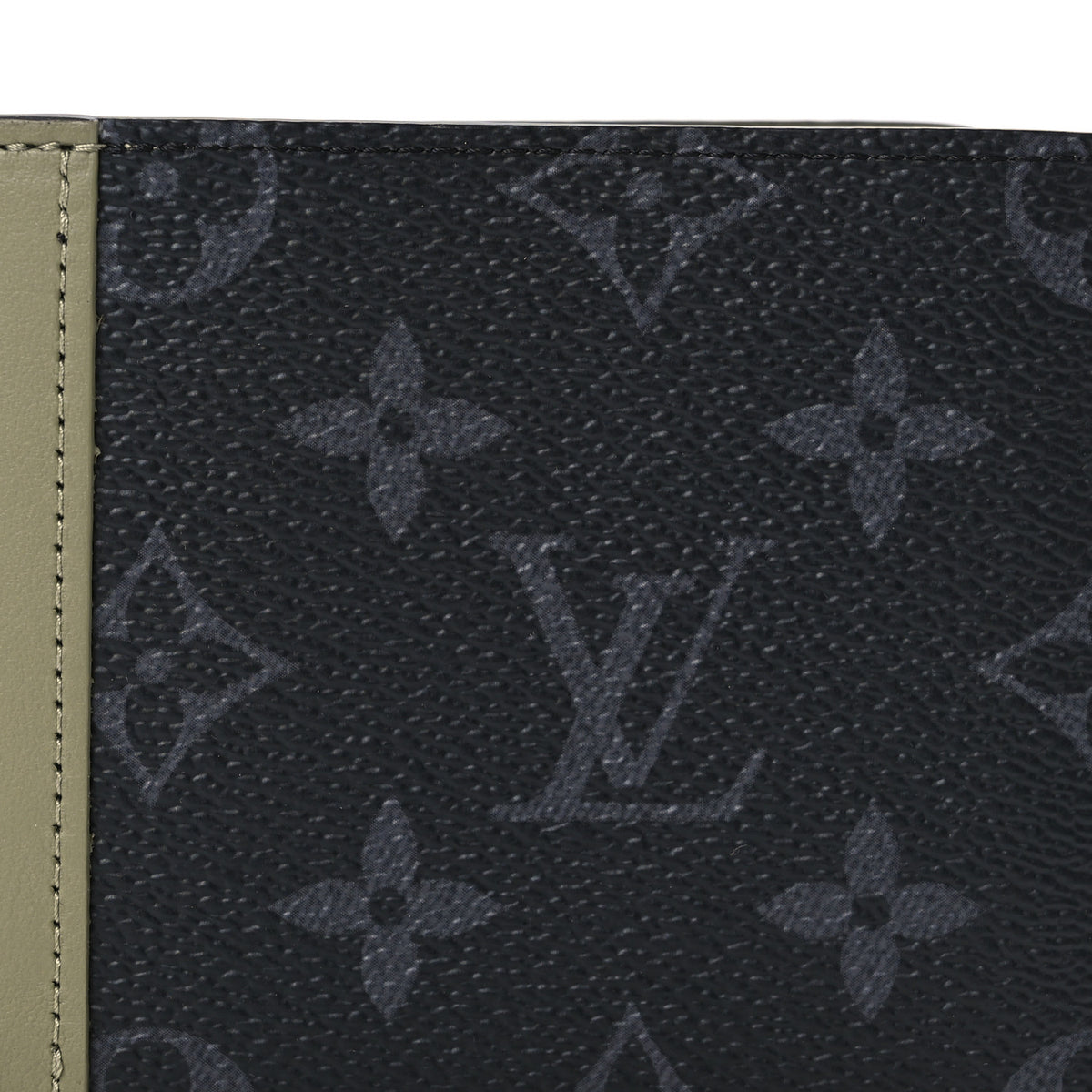 Monogram Eclipse Slender Wallet Khaki Green