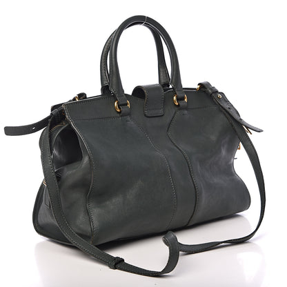 Saint Laurent Sheepskin Small Cabas ChYc Dark Green 3 of 19