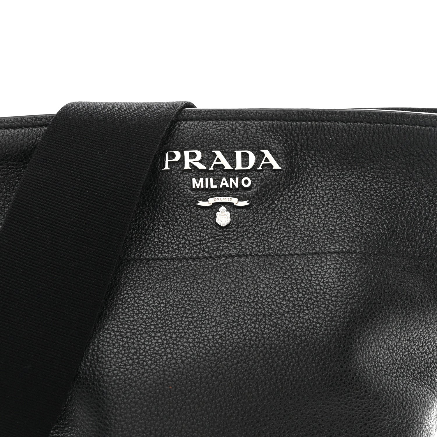 Prada Vitello Daino Bucket Bag Black 8 of 10