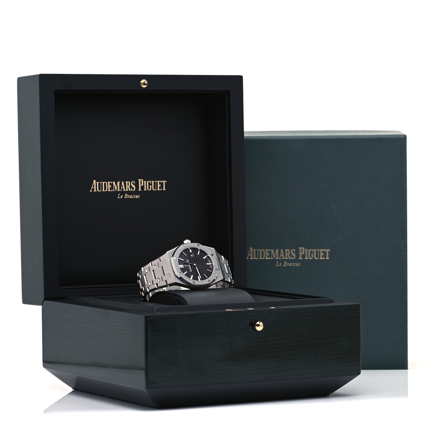 Stainless Steel 33mm Royal Oak Quartz Watch Black 67650ST.OO.1261ST.01