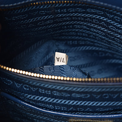 Prada Saffiano Vernice Shopping Tote Azzurro 7 of 26