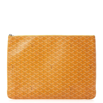Goyard Goyardine Senat Pochette GM Yellow 1 of 15