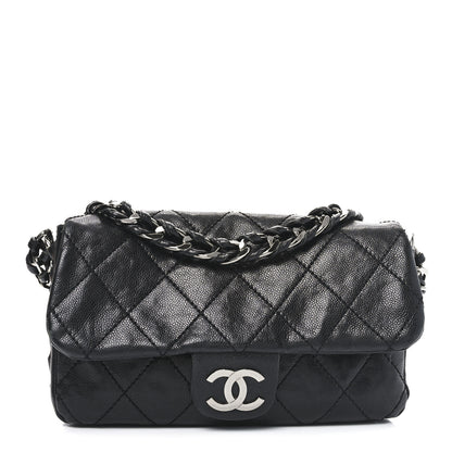 Chanel Glazed Caviar Quilted Medium Modern Chain Flap Black 1 of 11