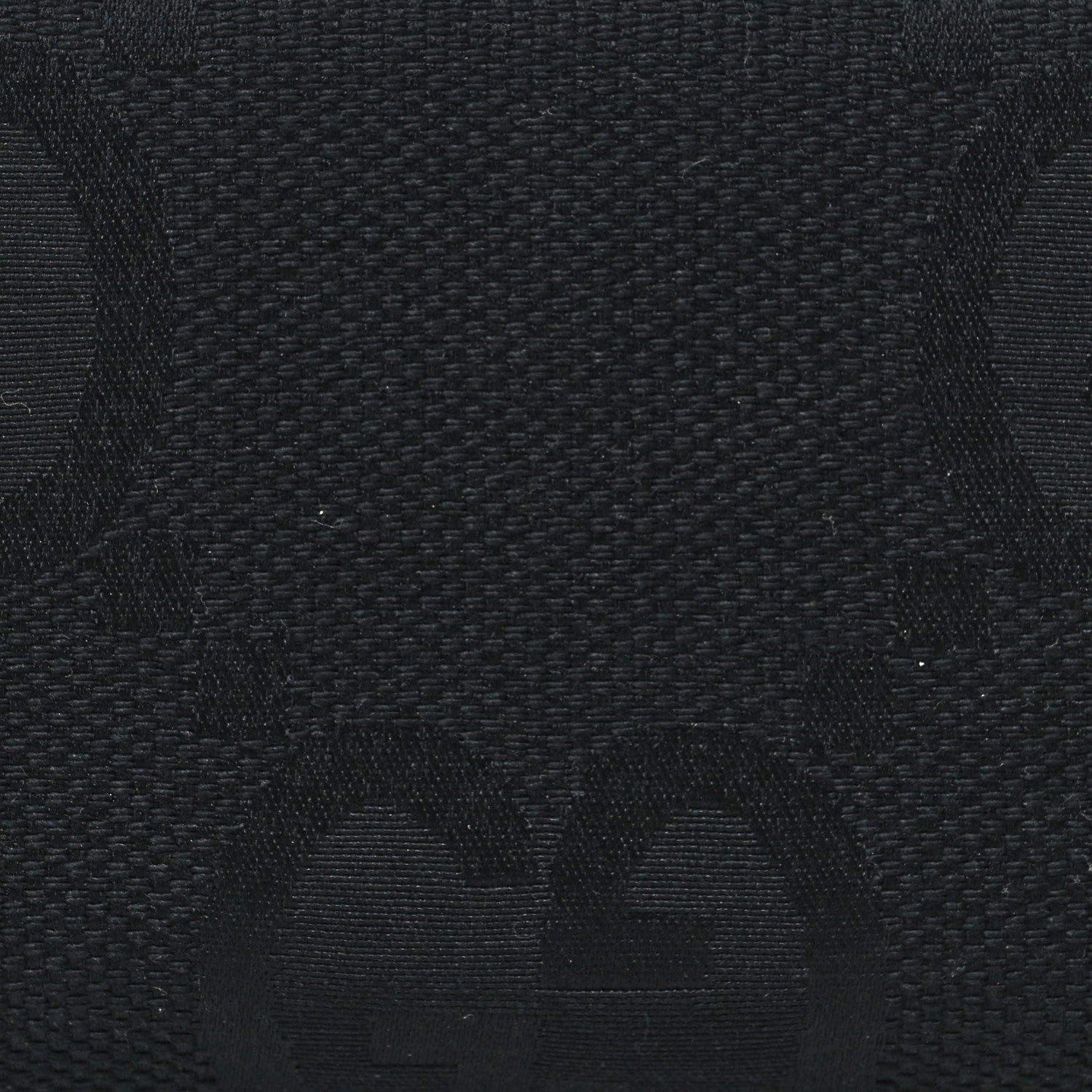 Gucci Canvas Monogram Jumbo GG Textured Dollar Calfskin Continental Wallet Black 7 of 8
