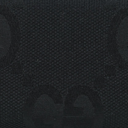 Gucci Canvas Monogram Jumbo GG Textured Dollar Calfskin Continental Wallet Black 7 of 8