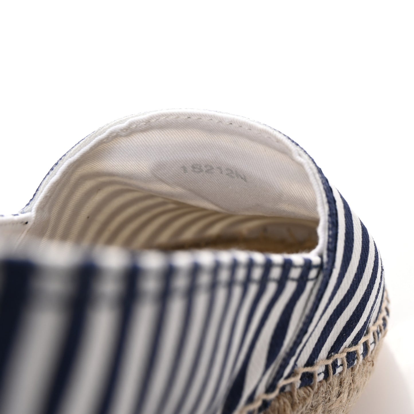 Canvas Striped Triangle Logo Saint Tropez Espadrilles 39 White Blue
