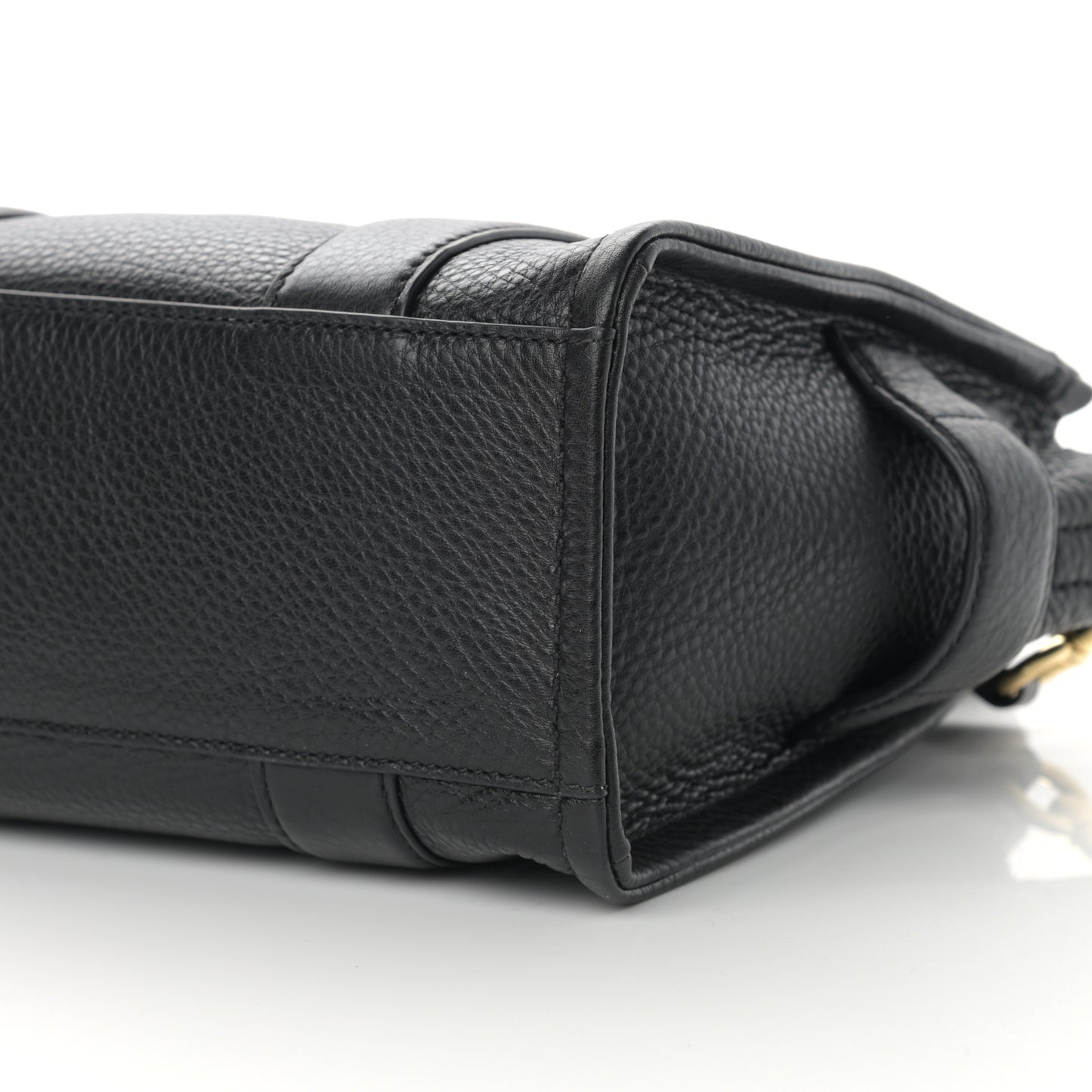 Grained Calfskin Small The Tote Bag Black