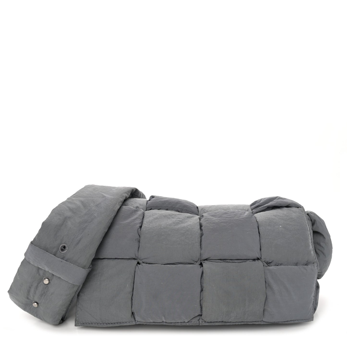Nylon Intrecciato Padded Tech Cassette Bag Thunder