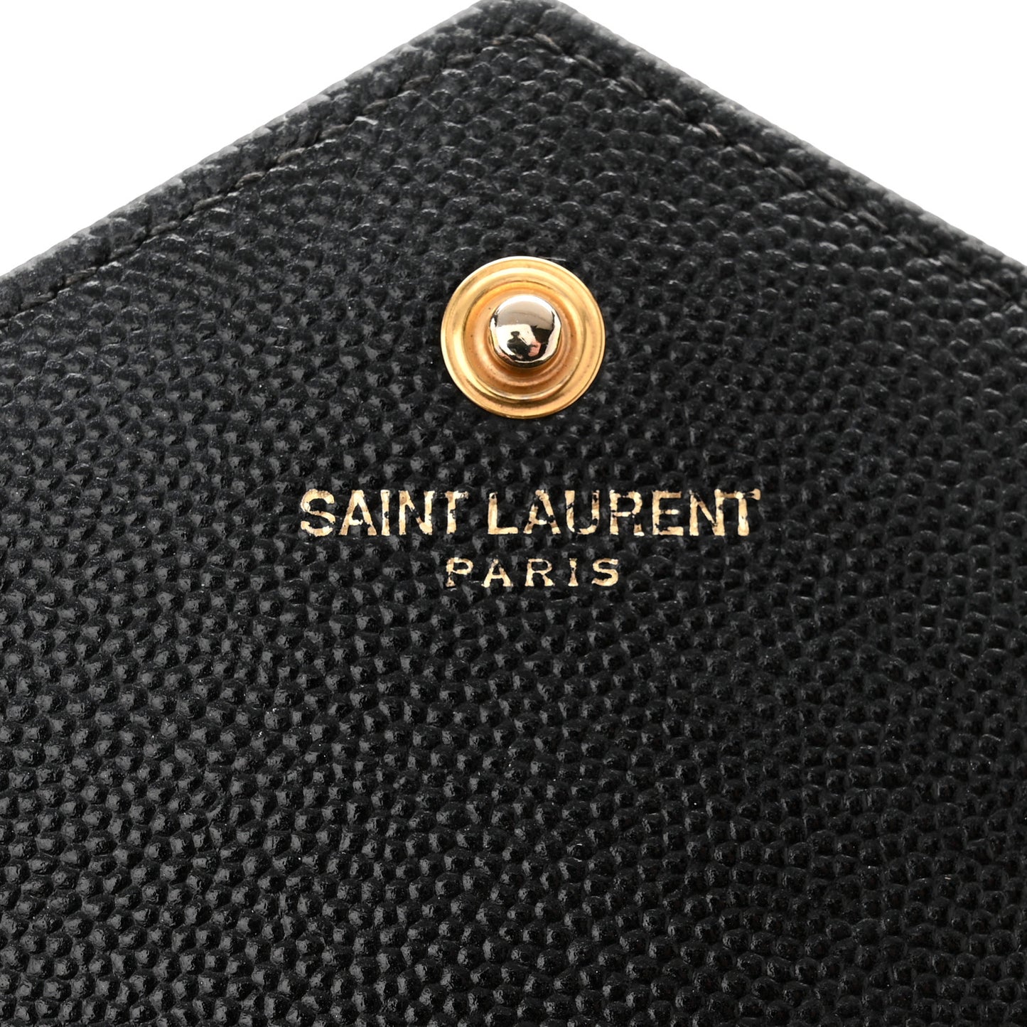 Grain De Poudre Matelasse Chevron Monogram Chain Wallet Black