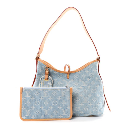 Louis Vuitton Monogram Denim CarryAll PM Sky Blue 3 of 12