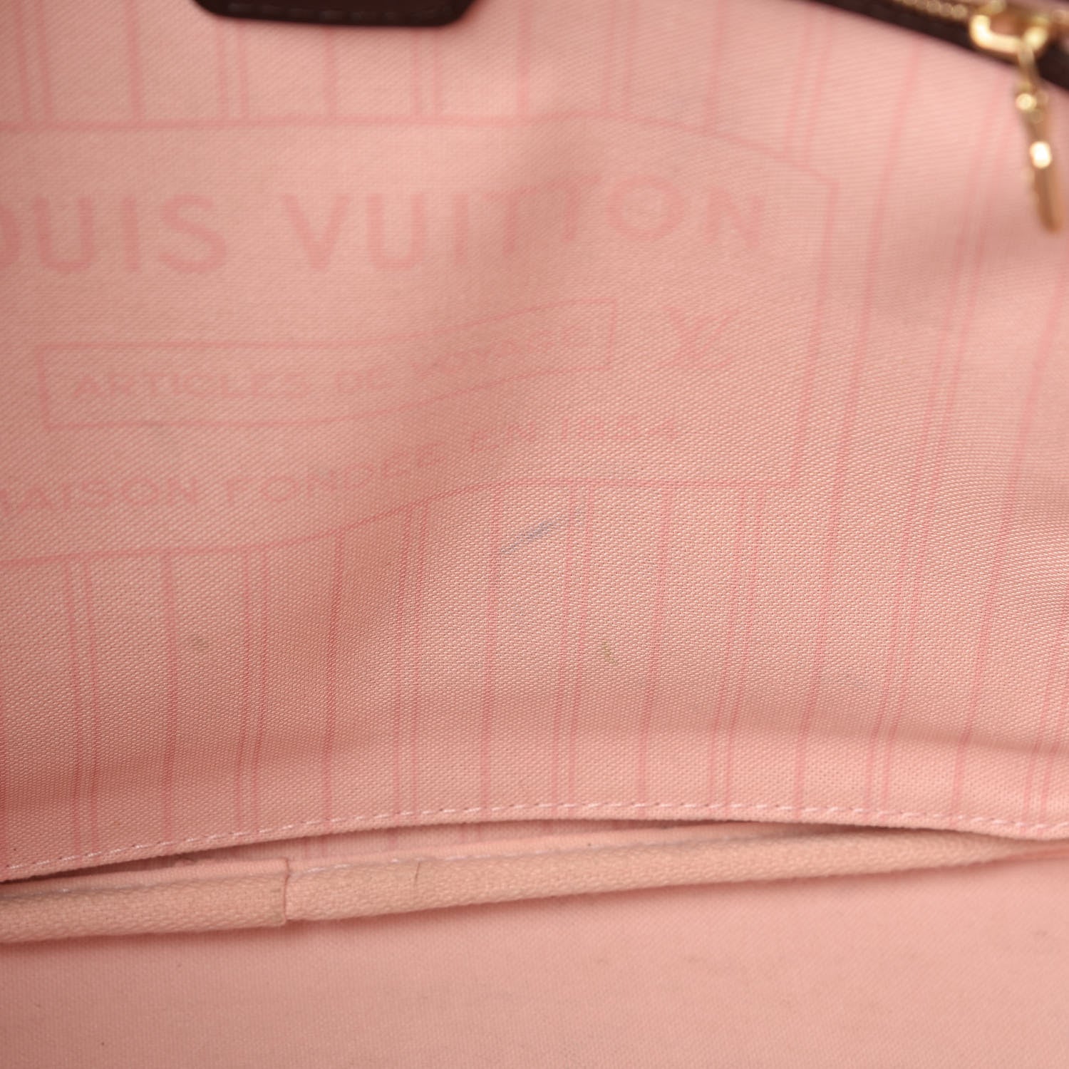 Louis Vuitton Damier Ebene Neo Neverfull MM Rose Ballerine 9 of 16